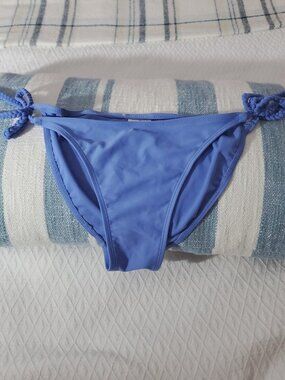 Periwinkle Braided Low Rise Swim Bikini Bottoms